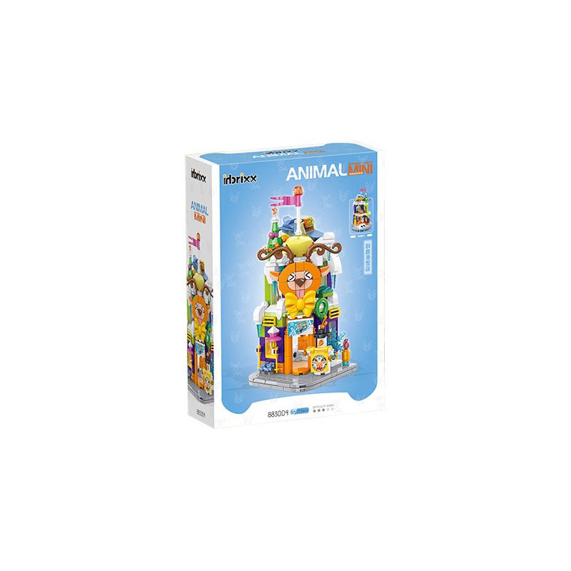 INBRIXX 883004 non  CẢNH PHỐ NHỎ ĐỘNG VẬT CỬA HÀNG TRƯỢT TUYẾT TUẦN LỘC bộ đồ chơi xếp lắp ráp ghép mô hình REINDEER SID SHOP 339 khối