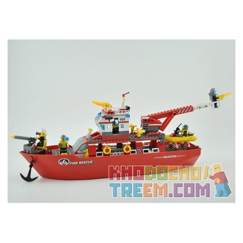QMAN ENLIGHTEN KEEPPLEY 909 non  TÀU CỨU HỎA LỚN TRÊN BIỂN bộ đồ chơi xếp lắp ráp ghép mô hình City FIRE RESCUE MULTI-FUNCTION SHIP Thành Phố 359 khối QMAN ENLIGHTEN KEEPPLEY 909 non  TÀU CỨU HỎA LỚN TRÊN BIỂN bộ đồ chơi xếp lắp ráp ghép mô hình City FIRE RESCUE MULTI-FUNCTION SHIP Thành Phố 359 khối
