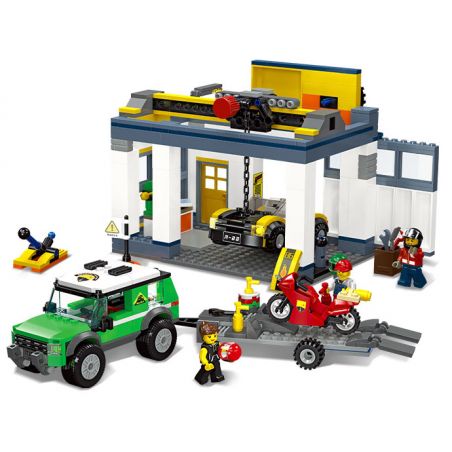 JIESTAR 55016 non  THÀNH PHỐ VŨ TRỤ TRẠM SỬA CHỮA bộ đồ chơi xếp lắp ráp ghép mô hình City CITY GLOBAL 630 khối