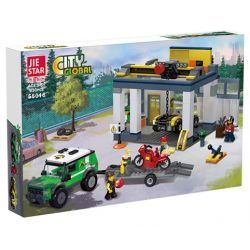 JIESTAR 55016 non  THÀNH PHỐ VŨ TRỤ TRẠM SỬA CHỮA bộ đồ chơi xếp lắp ráp ghép mô hình City CITY GLOBAL 630 khối