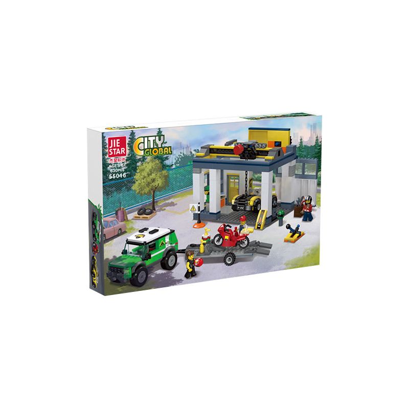 JIESTAR 55016 non  THÀNH PHỐ VŨ TRỤ TRẠM SỬA CHỮA bộ đồ chơi xếp lắp ráp ghép mô hình City CITY GLOBAL 630 khối