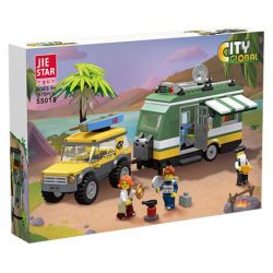 JIESTAR 55015 non  THÀNH PHỐ TOÀN CẦU DU LỊCH NÔNG THÔN bộ đồ chơi xếp lắp ráp ghép mô hình City CITY GLOBAL 570 khối