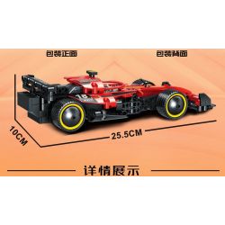 MINGDI LEIBAO K0678 0678 non  JAI ALAI RUSH XE CÔNG THỨC MÀU ĐỎ NGHỆ tỷ lệ 1:18 bộ đồ chơi xếp lắp ráp ghép mô hình  Kỹ Thuật Công Nghệ Cao Mô Hình Phương Tiện 293 khối