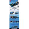 MINGDI LEIBAO K0677 0677 non  ĐUA XE KÉO LÙI CÔNG THỨC MÀU XANH LAM tỷ lệ 1:18 bộ đồ chơi xếp lắp ráp ghép mô hình  Kỹ Thuật Công Nghệ Cao Mô Hình Phương Tiện 293 khối