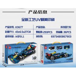MINGDI LEIBAO K0677 0677 non  ĐUA XE KÉO LÙI CÔNG THỨC MÀU XANH LAM tỷ lệ 1:18 bộ đồ chơi xếp lắp ráp ghép mô hình  Kỹ Thuật Công Nghệ Cao Mô Hình Phương Tiện 293 khối