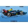 MINGDI LEIBAO K0677 0677 non  ĐUA XE KÉO LÙI CÔNG THỨC MÀU XANH LAM tỷ lệ 1:18 bộ đồ chơi xếp lắp ráp ghép mô hình  Kỹ Thuật Công Nghệ Cao Mô Hình Phương Tiện 293 khối