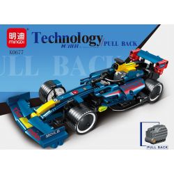 MINGDI LEIBAO K0677 0677 non  ĐUA XE KÉO LÙI CÔNG THỨC MÀU XANH LAM tỷ lệ 1:18 bộ đồ chơi xếp lắp ráp ghép mô hình  Kỹ Thuật Công Nghệ Cao Mô Hình Phương Tiện 293 khối