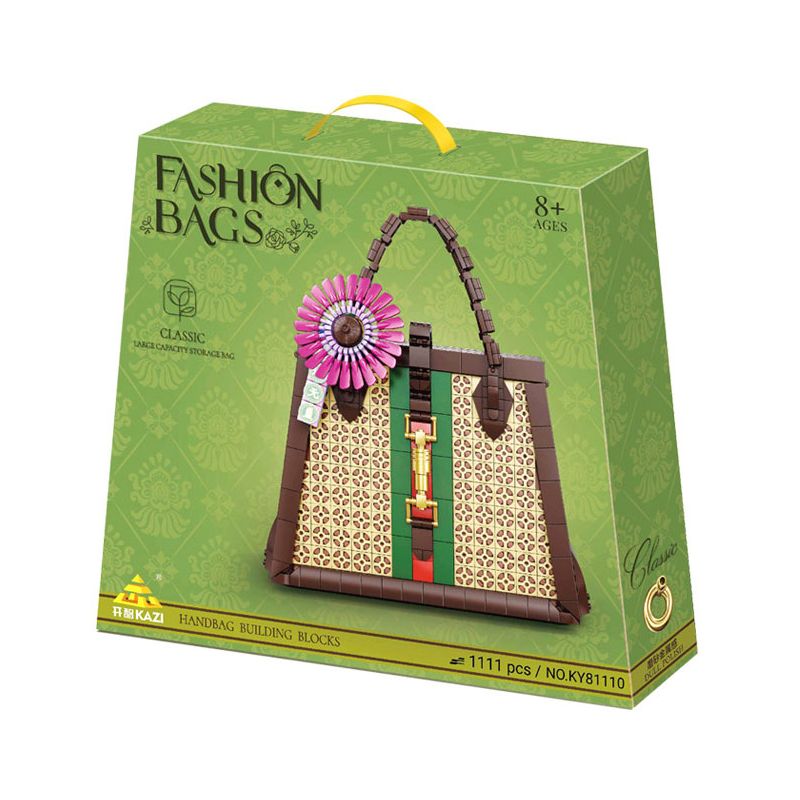 Kazi KY81110 81110 non  TÚI XÁCH TOTE THIẾT KẾ CỔ ĐIỂN bộ đồ chơi xếp lắp ráp ghép mô hình Creator FASHION BAGS Sáng Tạo 1111 khối