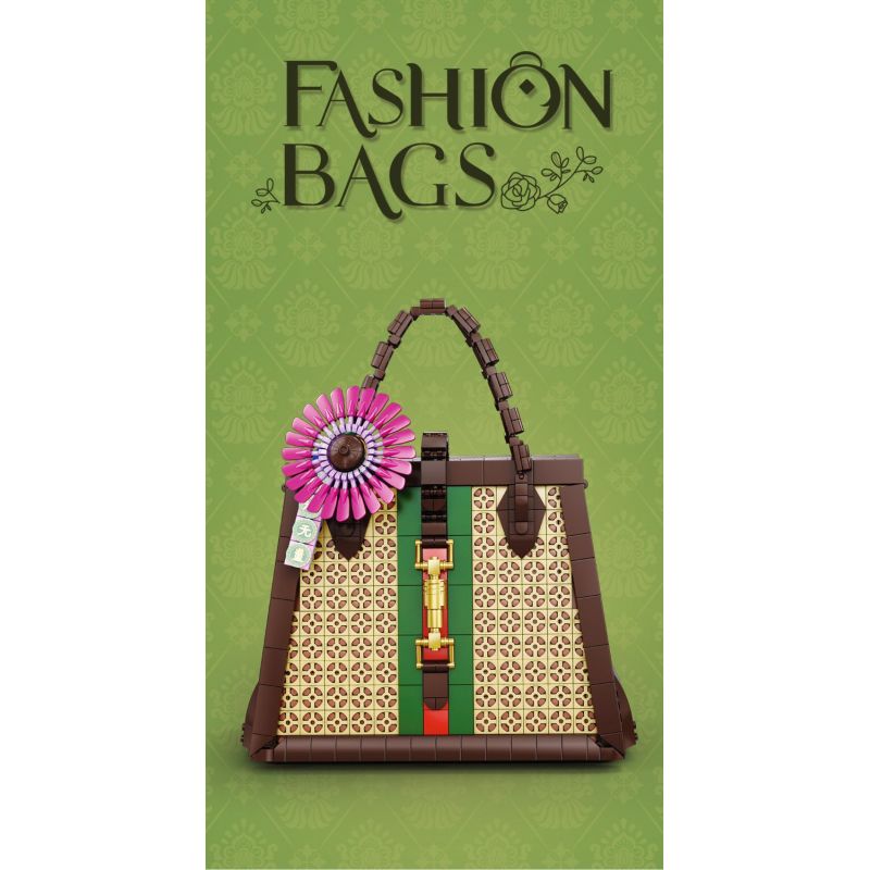 Kazi KY81110 81110 non  TÚI XÁCH TOTE THIẾT KẾ CỔ ĐIỂN bộ đồ chơi xếp lắp ráp ghép mô hình Creator FASHION BAGS Sáng Tạo 1111 khối