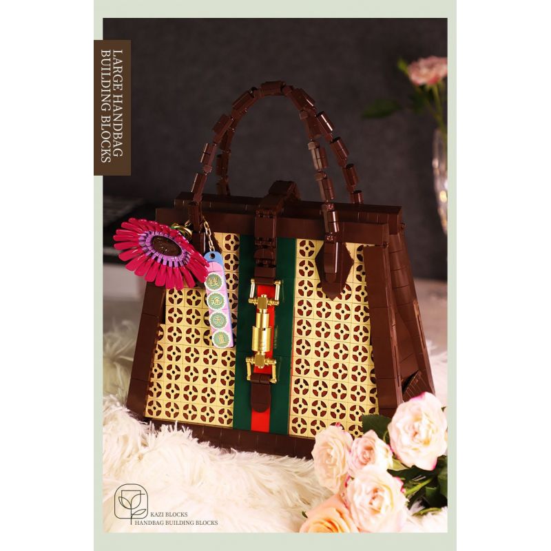 Kazi KY81110 81110 non  TÚI XÁCH TOTE THIẾT KẾ CỔ ĐIỂN bộ đồ chơi xếp lắp ráp ghép mô hình Creator FASHION BAGS Sáng Tạo 1111 khối