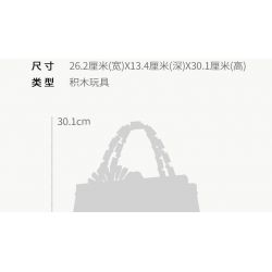 Kazi KY81110 81110 non  TÚI XÁCH TOTE THIẾT KẾ CỔ ĐIỂN bộ đồ chơi xếp lắp ráp ghép mô hình Creator FASHION BAGS Sáng Tạo 1111 khối