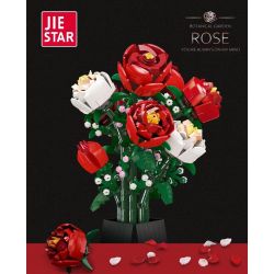 JIESTAR JJ9010 9010 non  NGƯỜI MẪU CỬA HÀNG HOA HỒNG bộ đồ chơi xếp lắp ráp ghép mô hình Creator ROSE Sáng Tạo 818 khối