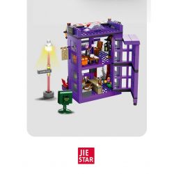 JIESTAR JJ9003 9003 non  QUÁN CÀ PHÊ HIỆP SĨ bộ đồ chơi xếp lắp ráp ghép mô hình Harry Potter MAGIC DIAGON PUB Chú Bé Phù Thủy 487 khối
