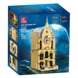 JIESTAR JJ9005 9005 non  THÁP ĐỒNG HỒ HOGWARTS bộ đồ chơi xếp lắp ráp ghép mô hình Harry Potter Chú Bé Phù Thủy 1072 khối