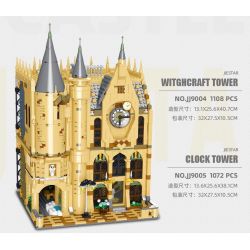 JIESTAR JJ9005 9005 non  THÁP ĐỒNG HỒ HOGWARTS bộ đồ chơi xếp lắp ráp ghép mô hình Harry Potter Chú Bé Phù Thủy 1072 khối