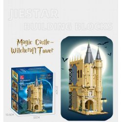 JIESTAR JJ9005 9005 non  THÁP ĐỒNG HỒ HOGWARTS bộ đồ chơi xếp lắp ráp ghép mô hình Harry Potter Chú Bé Phù Thủy 1072 khối