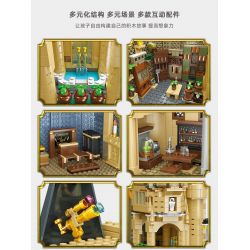 JIESTAR JJ9005 9005 non  THÁP ĐỒNG HỒ HOGWARTS bộ đồ chơi xếp lắp ráp ghép mô hình Harry Potter Chú Bé Phù Thủy 1072 khối