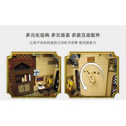 JIESTAR JJ9005 9005 non  THÁP ĐỒNG HỒ HOGWARTS bộ đồ chơi xếp lắp ráp ghép mô hình Harry Potter Chú Bé Phù Thủy 1072 khối