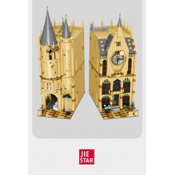 JIESTAR JJ9005 9005 non  THÁP ĐỒNG HỒ HOGWARTS bộ đồ chơi xếp lắp ráp ghép mô hình Harry Potter Chú Bé Phù Thủy 1072 khối