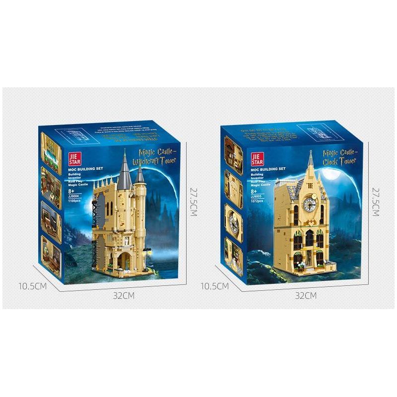 JIESTAR JJ9004 9004 non  LÂU ĐÀI HOGWARTS bộ đồ chơi xếp lắp ráp ghép mô hình Harry Potter Chú Bé Phù Thủy 1108 khối