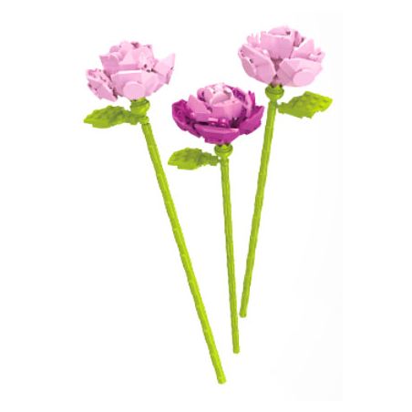 JAKI JK26222 26222 non  HOA HỒNG LỜI THỀ TÌNH YÊU (BỘ BA) bộ đồ chơi xếp lắp ráp ghép mô hình Creator Sáng Tạo