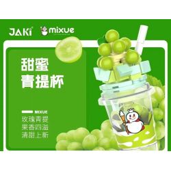 JAKI XWZB-23041 23041 XWZB23041 non  MIXUE BINGCHEN CỐC XANH NGỌT NGÀO bộ đồ chơi xếp lắp ráp ghép mô hình