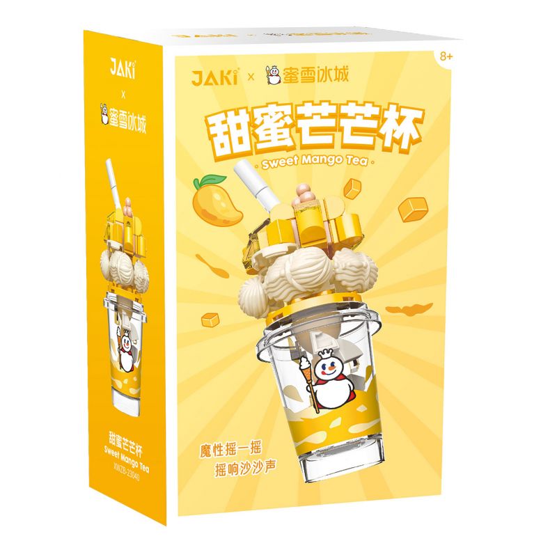 JAKI XWZB-23040 23040 XWZB23040 non  MIXUE BINGCHEN CHÉN XOÀI NGỌT NGÀO bộ đồ chơi xếp lắp ráp ghép mô hình