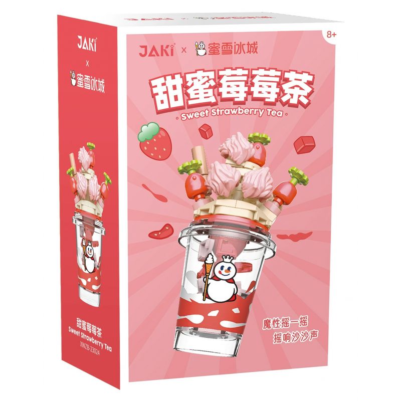 JAKI XWZB-23024 23024 XWZB23024 non  MIXUE ICE CITY TRÀ MÂM XÔI NGỌT NGÀO bộ đồ chơi xếp lắp ráp ghép mô hình