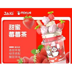 JAKI XWZB-23024 23024 XWZB23024 non  MIXUE ICE CITY TRÀ MÂM XÔI NGỌT NGÀO bộ đồ chơi xếp lắp ráp ghép mô hình
