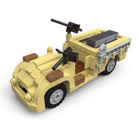 JIESTAR 23050 non  CHIẾN TRANH THẾ GIỚI THỨ HAI CỔ ĐIỂN XE TẤN CÔNG TẦM XA LRDG bộ đồ chơi xếp lắp ráp ghép mô hình Military Army ASSAULT VEHICLE Quân Sự Bộ Đội 277 khối