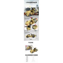 JIESTAR 23050 non  CHIẾN TRANH THẾ GIỚI THỨ HAI CỔ ĐIỂN XE TẤN CÔNG TẦM XA LRDG bộ đồ chơi xếp lắp ráp ghép mô hình Military Army ASSAULT VEHICLE Quân Sự Bộ Đội 277 khối