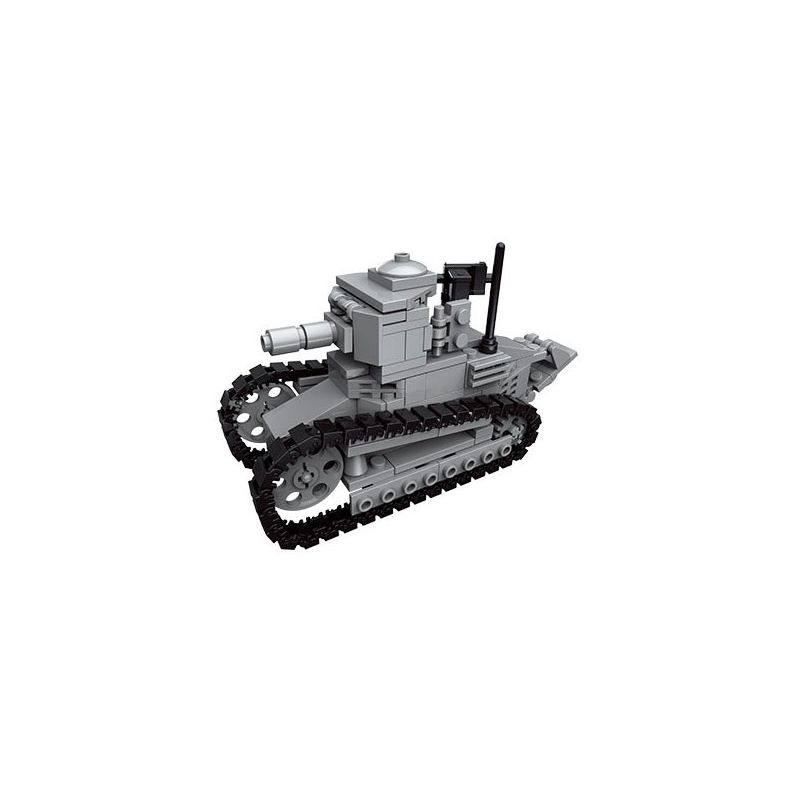 JIESTAR 23049 non Lego XE TĂNG HẠNG NHẸ RENAULT bộ đồ chơi xếp lắp ráp ghép mô hình Military Army LIGHT TANK Quân Sự Bộ Đội 228 khối