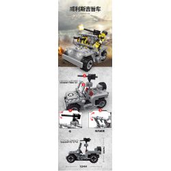 JIESTAR 23048 non  XE JEEP CỦA WILLY bộ đồ chơi xếp lắp ráp ghép mô hình Military Army VENETIAN JEEP Quân Sự Bộ Đội 172 khối
