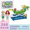 JIESTAR 80006 non  THÀNH PHỐ ƯỚC SAO THUYỀN RỒNG ĐU QUAY bộ đồ chơi xếp lắp ráp ghép mô hình Girl Con Gái 268 khối