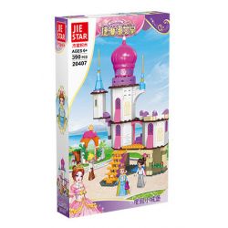 JIESTAR 20407 non  HOÀNG HẬU TELINA NGÔI NHÀ NGHỈ MÁT bộ đồ chơi xếp lắp ráp ghép mô hình Girl Con Gái 390 khối