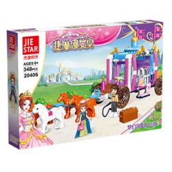JIESTAR 20406 non  HOÀNG HẬU TELINA CUỘC DIỄU HÀNH ĐOÀN LỮ TƯỞNG TƯỢNG bộ đồ chơi xếp lắp ráp ghép mô hình Girl Con Gái 348 khối
