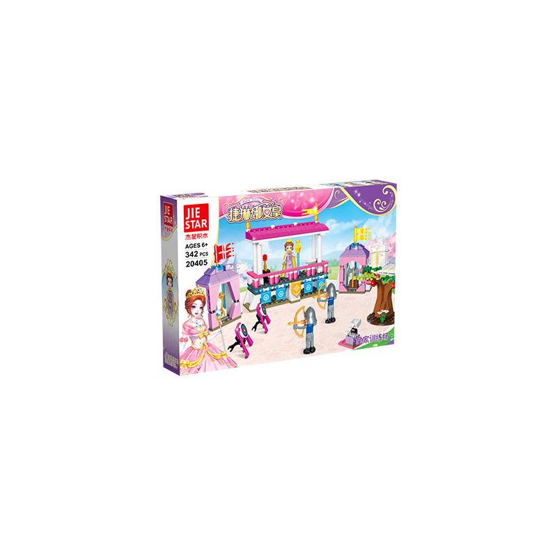 JIESTAR 20405 non  HOÀNG HẬU TELINA SÂN TẬP GIA bộ đồ chơi xếp lắp ráp ghép mô hình Girl Con Gái 342 khối