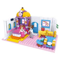 JIESTAR 20404 non  HOÀNG HẬU TELINA PHÒNG NGỦ CỦA NỮ bộ đồ chơi xếp lắp ráp ghép mô hình Girl Con Gái 326 khối