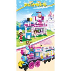 JIESTAR 20391 non  ORIENTAL KERR CHUYẾN TÀU DU LỊCH TRONG MƠ bộ đồ chơi xếp lắp ráp ghép mô hình Girl Con Gái 930 khối