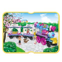 JIESTAR 20391 non  ORIENTAL KERR CHUYẾN TÀU DU LỊCH TRONG MƠ bộ đồ chơi xếp lắp ráp ghép mô hình Girl Con Gái 930 khối