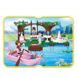 JIESTAR 20390 non  ORIENTAL KERR BỮA TIỆC TRONG VƯỜN HỒ MỘNG MƠ bộ đồ chơi xếp lắp ráp ghép mô hình Girl Con Gái 769 khối