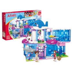 JIESTAR 20389 non  ORIENTAL KERR THỦY CUNG GIẢ TƯỞNG bộ đồ chơi xếp lắp ráp ghép mô hình Girl Con Gái 516 khối