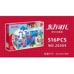 JIESTAR 20389 non  ORIENTAL KERR THỦY CUNG GIẢ TƯỞNG bộ đồ chơi xếp lắp ráp ghép mô hình Girl Con Gái 516 khối