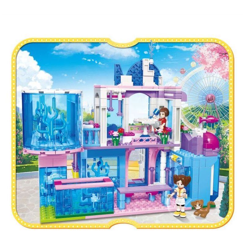 JIESTAR 20389 non  ORIENTAL KERR THỦY CUNG GIẢ TƯỞNG bộ đồ chơi xếp lắp ráp ghép mô hình Girl Con Gái 516 khối