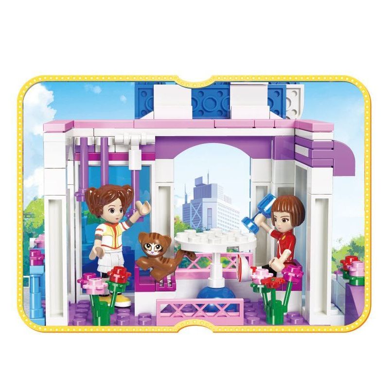 JIESTAR 20389 non  ORIENTAL KERR THỦY CUNG GIẢ TƯỞNG bộ đồ chơi xếp lắp ráp ghép mô hình Girl Con Gái 516 khối