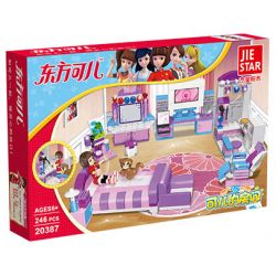 JIESTAR 20387 non  DONGFANG KE'ER PHÒNG CỦA bộ đồ chơi xếp lắp ráp ghép mô hình Girl Con Gái 336 khối