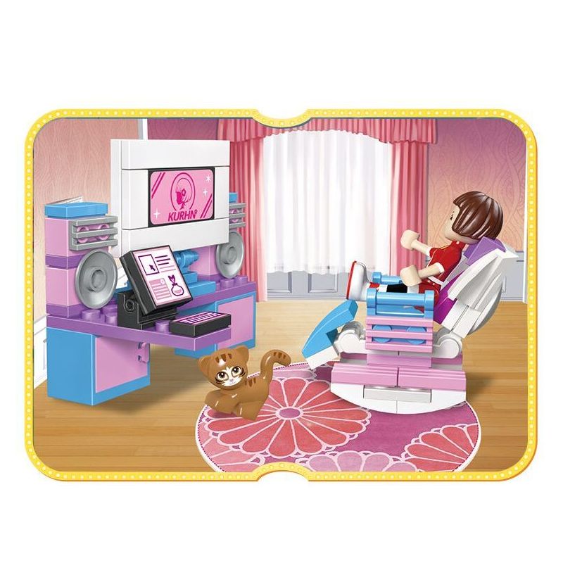 JIESTAR 20387 non  DONGFANG KE'ER PHÒNG CỦA bộ đồ chơi xếp lắp ráp ghép mô hình Girl Con Gái 336 khối