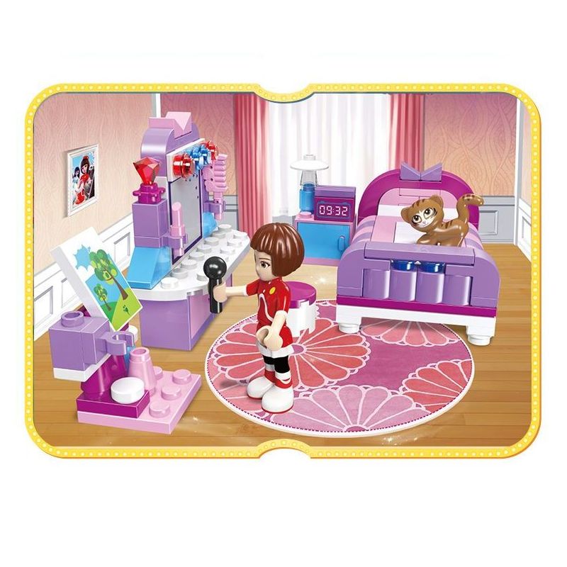 JIESTAR 20387 non  DONGFANG KE'ER PHÒNG CỦA bộ đồ chơi xếp lắp ráp ghép mô hình Girl Con Gái 336 khối