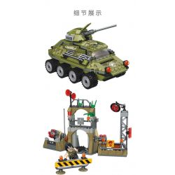 JIESTAR 61001 non  NHIỆM VỤ VINH QUANG TẤN CÔNG BỌC THÉP bộ đồ chơi xếp lắp ráp ghép mô hình Military Army GLORY MISSION Quân Sự Bộ Đội 459 khối