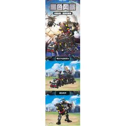 JIESTAR 20076 non  SWAT FLYING TIGERS BLACK STORM DAWN COMBAT COMMAND XE 8 MẪU bộ đồ chơi xếp lắp ráp ghép mô hình 567 khối